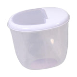 Maxbell Pet Dog Food Storage Container Large Capacity Baking Supplies Rice Bin white