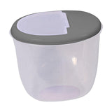 Maxbell Pet Dog Food Storage Container Large Capacity Baking Supplies Rice Bin gray