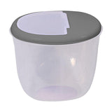 Maxbell Pet Dog Food Storage Container Large Capacity Baking Supplies Rice Bin gray