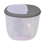 Maxbell Pet Dog Food Storage Container Large Capacity Baking Supplies Rice Bin gray