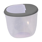 Maxbell Pet Dog Food Storage Container Large Capacity Baking Supplies Rice Bin gray