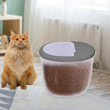 Maxbell Pet Dog Food Storage Container Large Capacity Baking Supplies Rice Bin gray