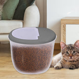 Maxbell Pet Dog Food Storage Container Large Capacity Baking Supplies Rice Bin gray