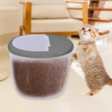 Maxbell Pet Dog Food Storage Container Large Capacity Baking Supplies Rice Bin gray