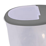 Maxbell Pet Dog Food Storage Container Large Capacity Baking Supplies Rice Bin gray