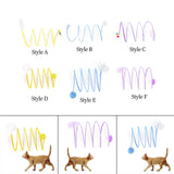 Maxbell Foldable Indoor Cat Tunnel S Type Spring Toy Playing Tent Portable Durable Yellow L Mouse