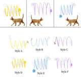 Maxbell Foldable Indoor Cat Tunnel S Type Spring Toy Playing Tent Portable Durable Yellow L Mouse