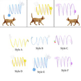 Maxbell Foldable Indoor Cat Tunnel S Type Spring Toy Playing Tent Portable Durable Yellow L Mouse