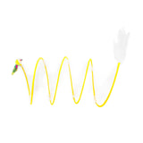 Maxbell Foldable Indoor Cat Tunnel S Type Spring Toy Playing Tent Portable Durable Yellow L Mouse