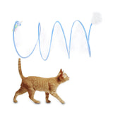 Maxbell Foldable Indoor Cat Tunnel S Type Spring Toy Playing Tent Portable Durable Blue L Mouse