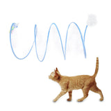 Maxbell Foldable Indoor Cat Tunnel S Type Spring Toy Playing Tent Portable Durable Blue L Mouse