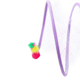 Maxbell Foldable Indoor Cat Tunnel S Type Spring Toy Playing Tent Portable Durable Purple L Mouse