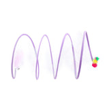 Maxbell Foldable Indoor Cat Tunnel S Type Spring Toy Playing Tent Portable Durable Purple L Mouse