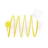 Maxbell Foldable Indoor Cat Tunnel S Type Spring Toy Playing Tent Portable Durable Yellow S Plush Ball