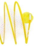 Maxbell Foldable Indoor Cat Tunnel S Type Spring Toy Playing Tent Portable Durable Yellow S Plush Ball