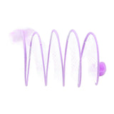 Maxbell Foldable Indoor Cat Tunnel S Type Spring Toy Playing Tent Portable Durable Purple S Plush Ball