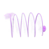 Maxbell Foldable Indoor Cat Tunnel S Type Spring Toy Playing Tent Portable Durable Purple S Plush Ball