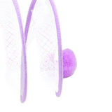 Maxbell Foldable Indoor Cat Tunnel S Type Spring Toy Playing Tent Portable Durable Purple S Plush Ball