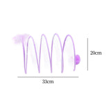 Maxbell Foldable Indoor Cat Tunnel S Type Spring Toy Playing Tent Portable Durable Purple S Plush Ball