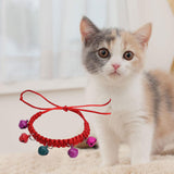 Maxbell Dog Collars Pet Collars Bells Kitty Rabbit Cat Collar Necklace with Bell Red