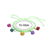 Maxbell Dog Collars Pet Collars Bells Kitty Rabbit Cat Collar Necklace with Bell Green