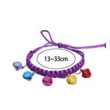 Maxbell Dog Collars Pet Collars Bells Kitty Rabbit Cat Collar Necklace with Bell Violet