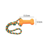 Maxbell Dog Rope Chew Toy Squeaky Rope Dog Toy for Small Medium and Large Pets Orange