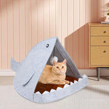 Maxbell Felt Cat Beds for Indoor Cats Lightweight Cat Bed Houses Funny Small Dog Bed Gray