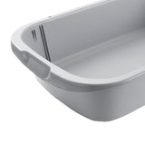 Maxbell Pet Litter Tray Open Top Cats Litter Box High Sides for Indoor Cats Hamsters Gray 52x35x12cm