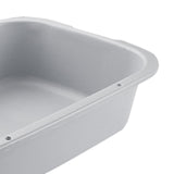 Maxbell Pet Litter Tray Open Top Cats Litter Box High Sides for Indoor Cats Hamsters Gray 52x35x12cm
