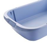 Maxbell Pet Litter Tray Open Top Cats Litter Box High Sides for Indoor Cats Hamsters Blue 52x35x12cm