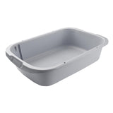 Maxbell Pet Litter Tray Open Top Cats Litter Box High Sides for Indoor Cats Hamsters Gray 36x30x10cm