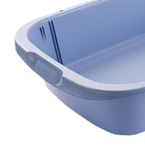 Maxbell Pet Litter Tray Open Top Cats Litter Box High Sides for Indoor Cats Hamsters Blue 36x30x10cm