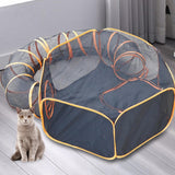 Maxbell Cat Tunnel Indoor Cats Cage House Foldable Interactive for Puppy Mouse