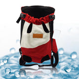 Maxbell Pet Cat Carrier Backpack Chest Bag with Shoulder Strap Adjustable for Hiking M Red White
