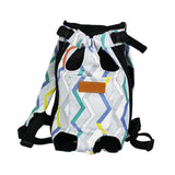 Maxbell Pet Cat Carrier Backpack Chest Bag with Shoulder Strap Adjustable for Hiking L White Black