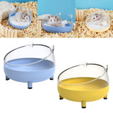 Maxbell Small Animal Bath House Cage Toilet Clear Shower Room Hamster Sand Bath Box Blue