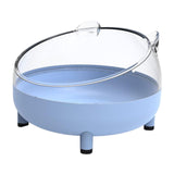 Maxbell Small Animal Bath House Cage Toilet Clear Shower Room Hamster Sand Bath Box Blue