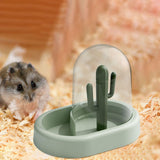 Maxbell Birds Food Dispenser Bunny Feeding Station Gerbils Automatic Hamster Feeder Green