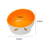Maxbell Non Slip Rabbit Feeder Bowl Feeding Basin for Hedgehog Gerbils Puppy Kitten 8.5cmx6.5cm