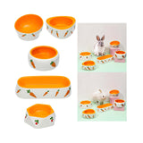 Maxbell Non Slip Rabbit Feeder Bowl Feeding Basin for Hedgehog Gerbils Puppy Kitten 8.5cmx6.5cm