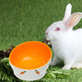 Maxbell Non Slip Rabbit Feeder Bowl Feeding Basin for Hedgehog Gerbils Puppy Kitten 8.5cmx6.5cm