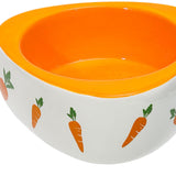 Maxbell Non Slip Rabbit Feeder Bowl Feeding Basin for Hedgehog Gerbils Puppy Kitten 11cmx4.5cm Triangle