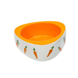 Maxbell Non Slip Rabbit Feeder Bowl Feeding Basin for Hedgehog Gerbils Puppy Kitten 11cmx4.5cm Triangle