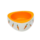 Maxbell Non Slip Rabbit Feeder Bowl Feeding Basin for Hedgehog Gerbils Puppy Kitten 11cmx4.5cm Triangle