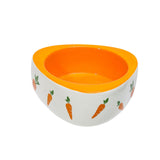 Maxbell Non Slip Rabbit Feeder Bowl Feeding Basin for Hedgehog Gerbils Puppy Kitten 11cmx4.5cm Triangle