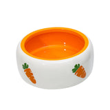 Maxbell Non Slip Rabbit Feeder Bowl Feeding Basin for Hedgehog Gerbils Puppy Kitten 11cmx4.5cm Round