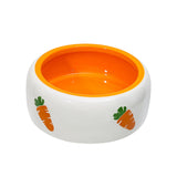 Maxbell Non Slip Rabbit Feeder Bowl Feeding Basin for Hedgehog Gerbils Puppy Kitten 11cmx4.5cm Round