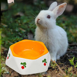 Maxbell Non Slip Rabbit Feeder Bowl Feeding Basin for Hedgehog Gerbils Puppy Kitten 14.5cmx4.7cm