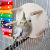 Maxbell Parrot Cage Perches Stand Birds Wooden Platform for Budgie Finches Lovebirds